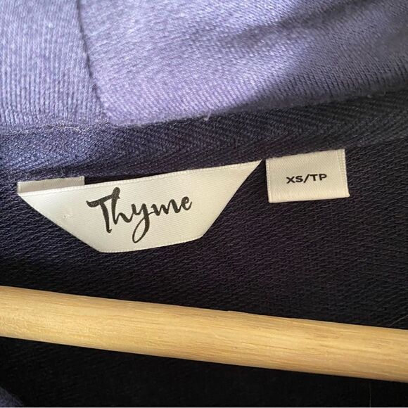 Thyme Maternity Womens Blue Cowl Neck Peplum Longsleeve Shirt Size XS - Picture 3 of 6